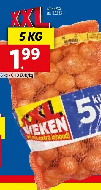 Lidl Uien XXL 5 kg aanbieding