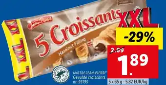 Maitre Jean-Pierre Gevulde croissants 5 x 65 g