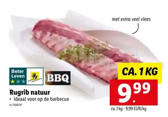 Lidl Rugrib natuur ca. 1 kg aanbieding