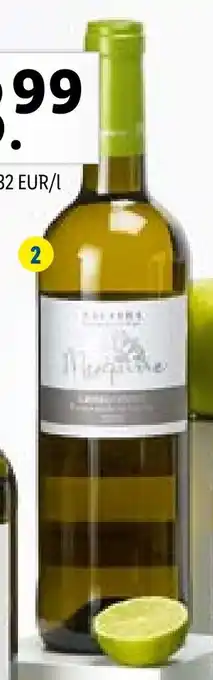 Lidl Mezquiriz Chardonnay Navarra DO 75 cl aanbieding