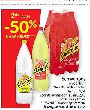 Intermarché Schweppes aanbieding