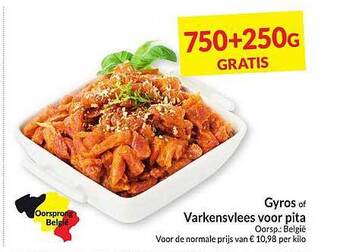 Intermarché Gyros of varkensvlees voor pita aanbieding