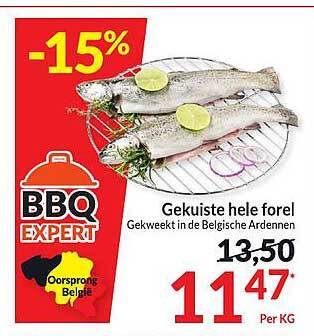Intermarché Gekuiste hele forel aanbieding