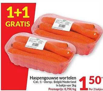 Intermarché Haspengouwse wortelen aanbieding