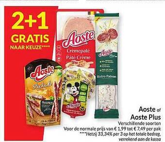 Intermarché Aoste of aoste plus aanbieding