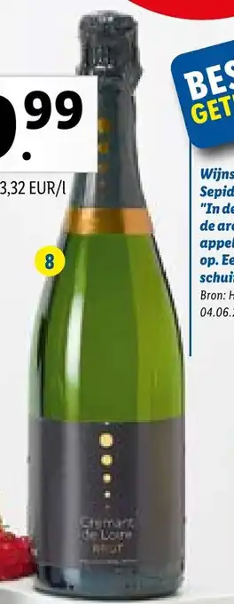 Lidl Cremant du Loire AOP Brut 75 cl aanbieding