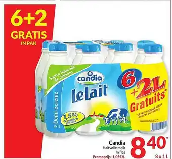 Intermarché Candia halfvolle melk infles aanbieding