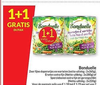 Intermarché Bonduelle aanbieding