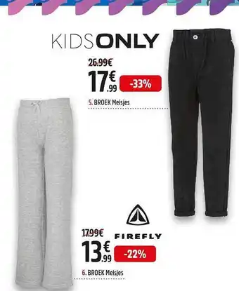 Intersport Firefly broek meisjes aanbieding
