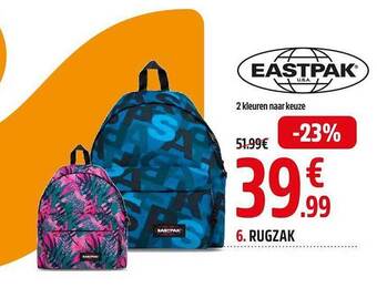 Intersport Eastpak rugzak aanbieding