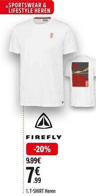 Intersport Firefly t-shirt heren aanbieding