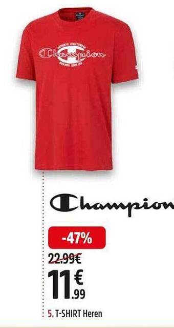Champion t-shirt heren