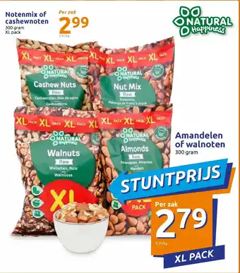 Action Notenmix of cashewnoten 300gram aanbieding