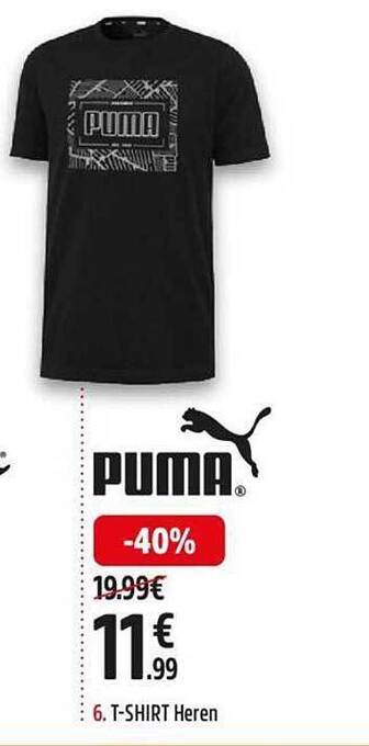 Intersport Puma t-shirt heren aanbieding