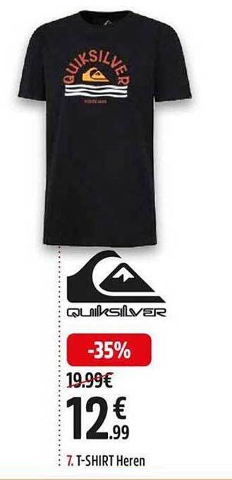 Intersport Quiksilver t-shirt heren aanbieding
