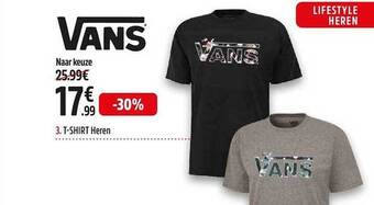 Intersport Vans t-shirt heren aanbieding
