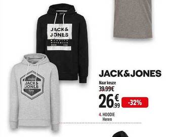 Intersport Jack&jones hoodie heren aanbieding