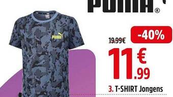 Intersport Puma t-shirt jongens aanbieding