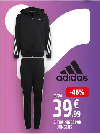 Intersport Adidas trainingspak jongens aanbieding