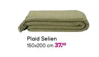 Leen Bakker Plaid selien aanbieding