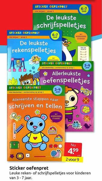 Sticker oefenpret