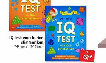 Boekenvoordeel Iq test voor kleine slimmeriken aanbieding