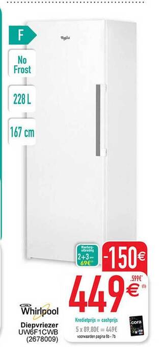 Whirlpool diepvriezer