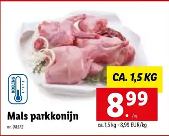 Lidl Mals parkkonijn ca. 1,5 kg aanbieding