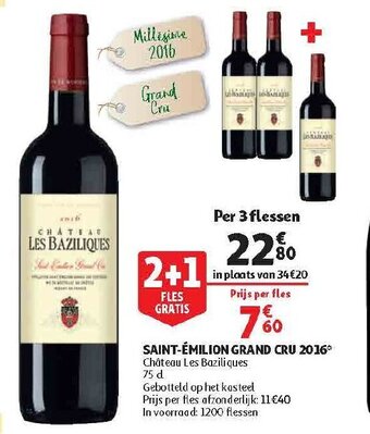 Auchan Saint-Émilion Grand Cru 2016 aanbieding