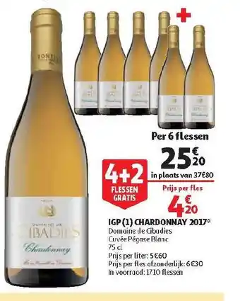 Auchan IGP(1) Chardonnay 2017 aanbieding