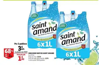 Auchan Bruisend Water Saint Amand aanbieding