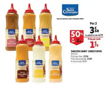 Auchan Sauzen Saint Christophe aanbieding