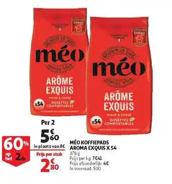 Méo Koffiepads Aroma Exquis X 54