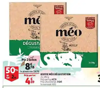 Koffie Méo Dégustation