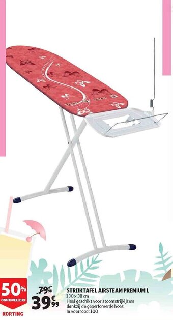 Auchan Strijktafel Airsteam Premium L aanbieding