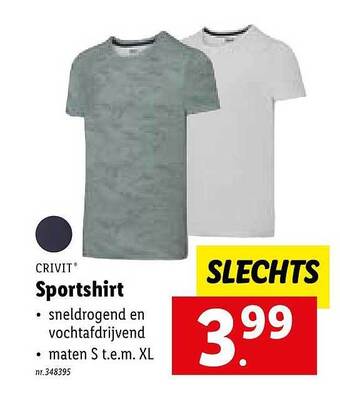 Lidl Sportshirt aanbieding