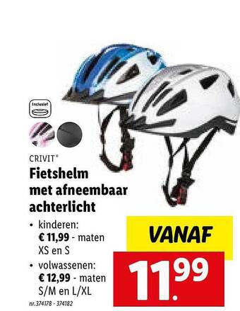 Fietshelm met afneembaar achterlicht