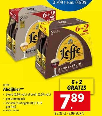 Lidl Leffe abdijbier aanbieding