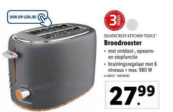 Lidl Broodrooster aanbieding
