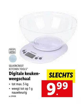 Lidl Digitale keukenweegschaal aanbieding