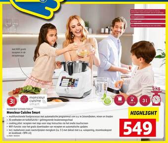 Lidl Monsieur cuisine connect aanbieding