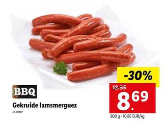 Gekruide lamsmerguez