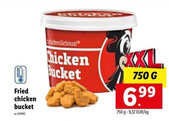 Lidl Fried chicken bucket aanbieding