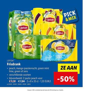 Lidl Lipton frisdrank aanbieding