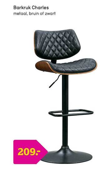 Leen Bakker Barkruk charles aanbieding