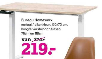 Leen Bakker Bureau homeworx aanbieding
