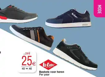 Lee cooper baskets voor heren