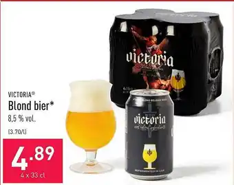 ALDI Victoria blond bier 33 cl aanbieding