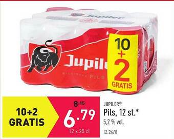 ALDI Jupiler pils, 12 st. aanbieding