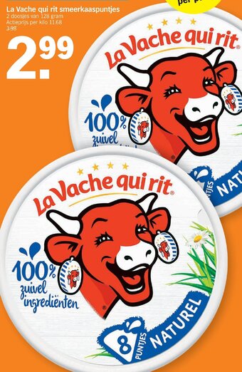 Albert Heijn La vache qui rit smeerkaaspuntjes aanbieding